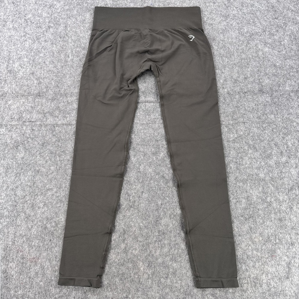 Gymshark Pants Womens Large Dark Olive High Rise Seamless Leggings Workout